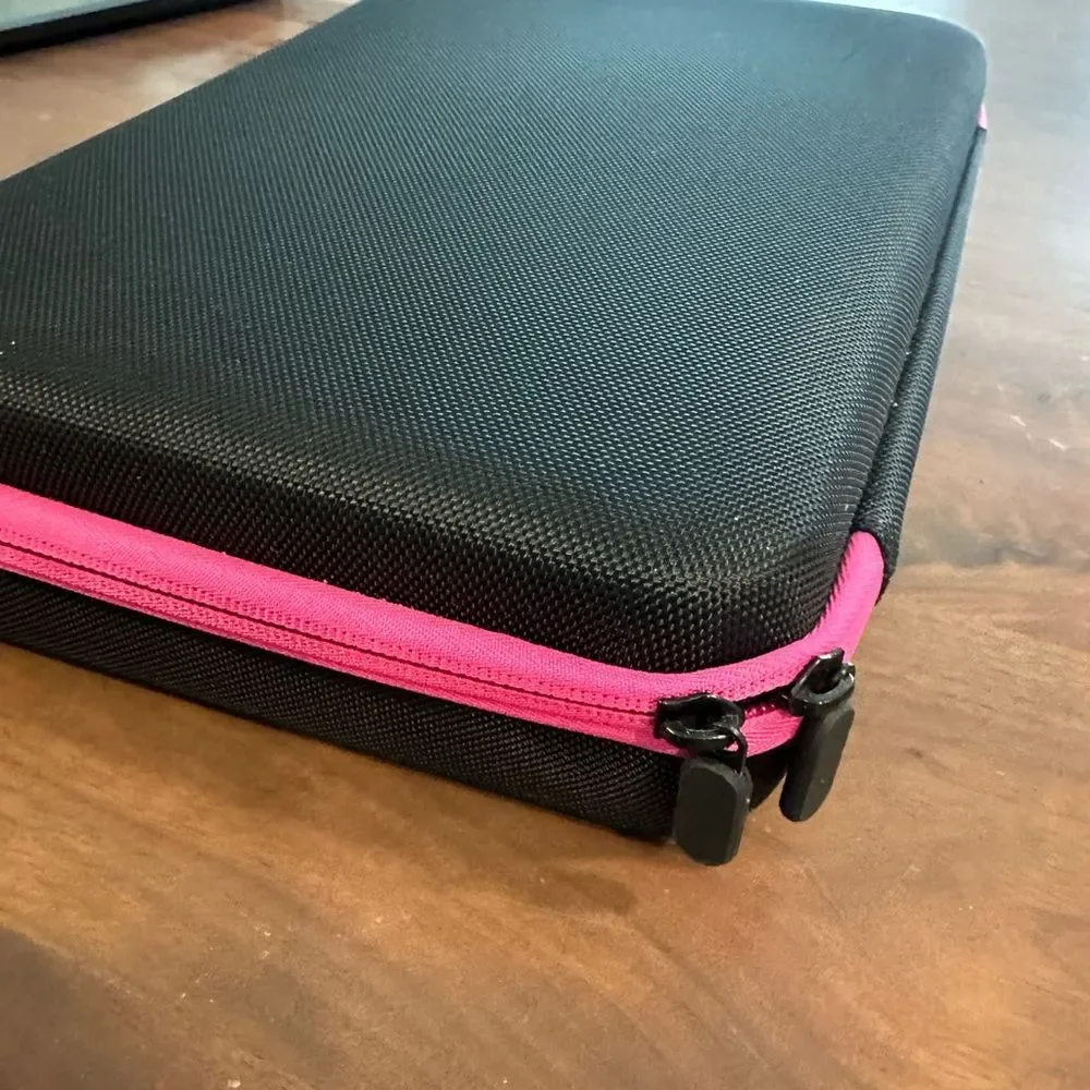 60 Slot Diamond Painting Storage Bead Organizer Case Pink Zebra Sampler